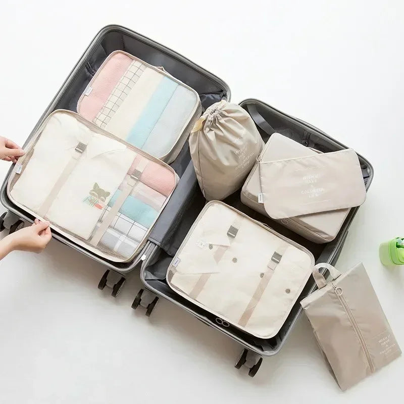 7-Piece Travel Luggage Organizer Set