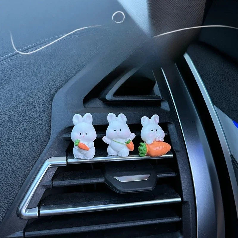 Cute Bunny Car Center Console Ornament