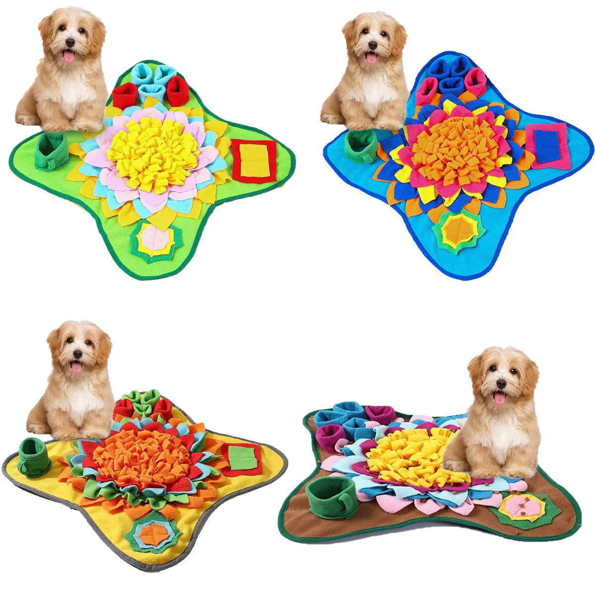 Dog Snuffle Mat & Interactive Feeding Puzzle