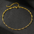 Stainless steel anklet Premium sense of simplicity small delicate anklet New popular light luxury chain anklet For Women Jewelry
