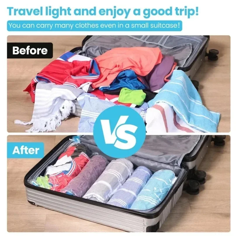 Vacuum Bags for Storing Clothes Suitable for Luggage and Essential Travel Compression Bag Clothing Storage Organizer