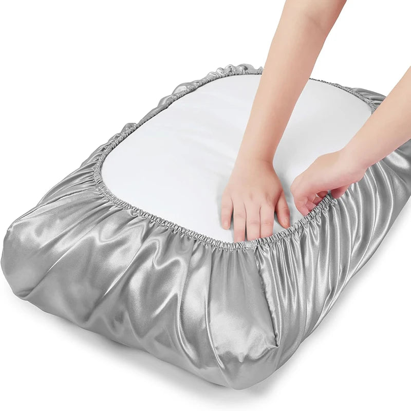 Satin Decorative Pillowcase with Elastic Band