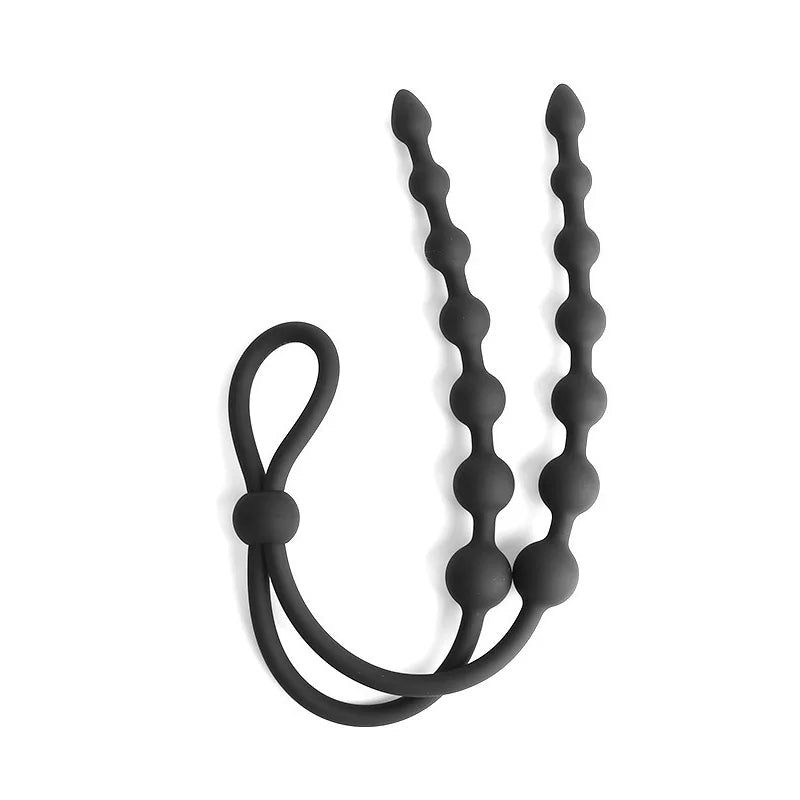 Extra-Long Silicone Anal Bead Trainer