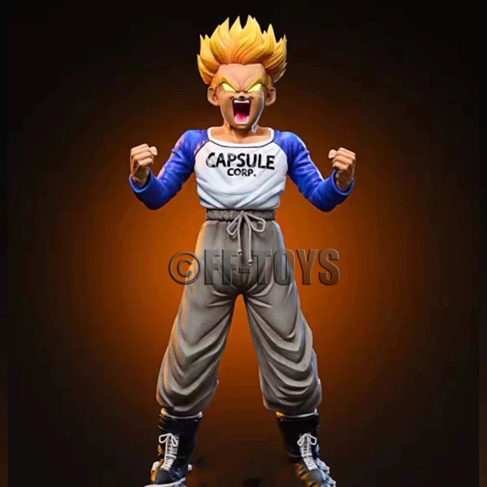 Anime Dragon Ball Z Trunks Figure Super Saiyan Trunks Statue Replacement Light Head Pvc Action Figures Collection Model Toys
