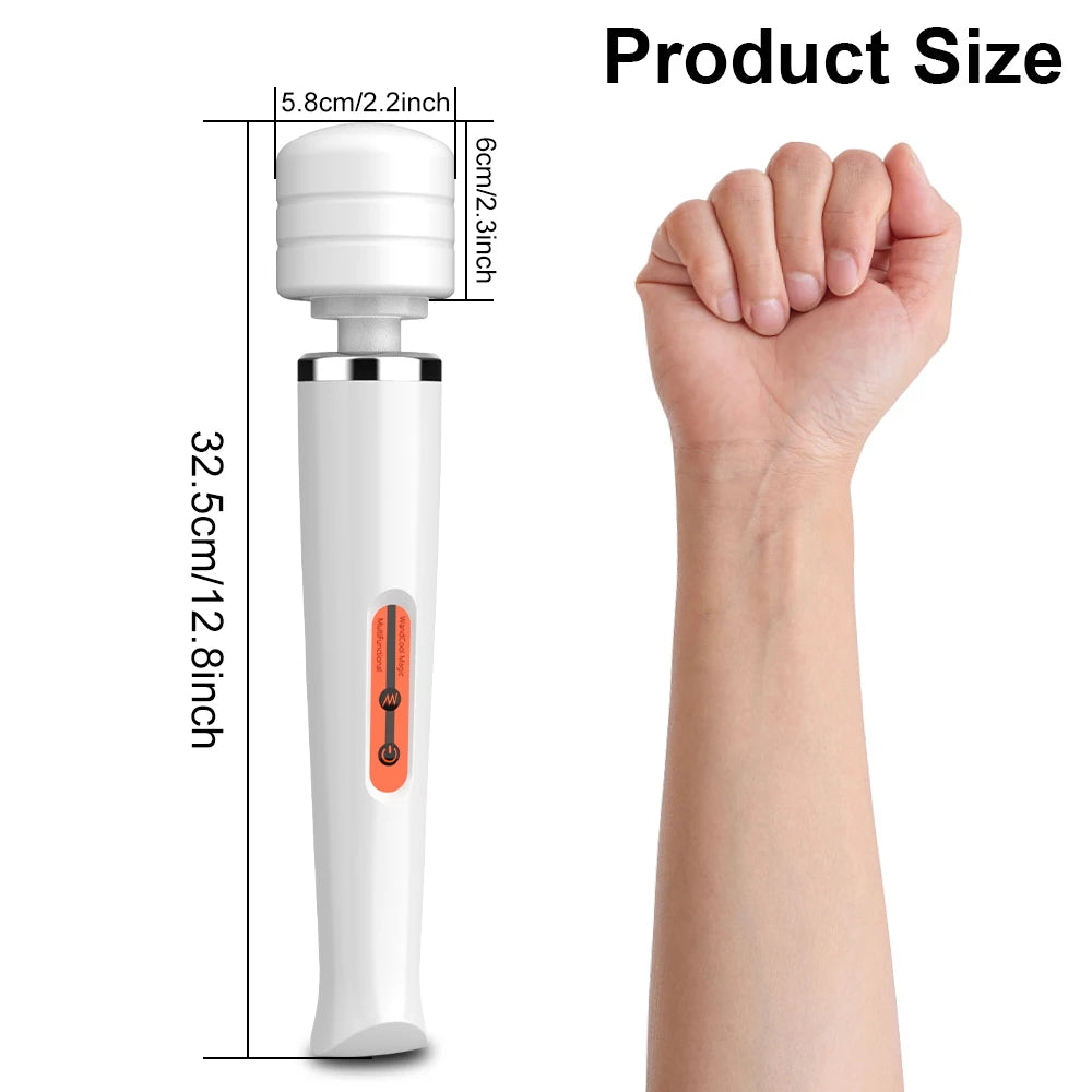 USB-Rechargeable Large Magic Wand Vibrator