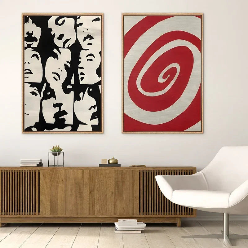 Downtown Girl Y2K Rock Canvas Wall Poster