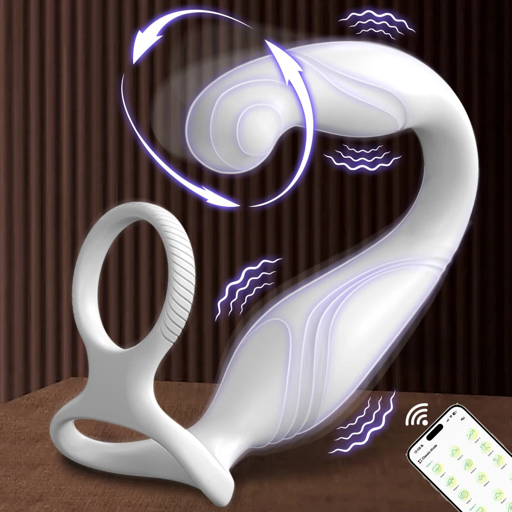 App-Control Prostate Massager with Dual Rings