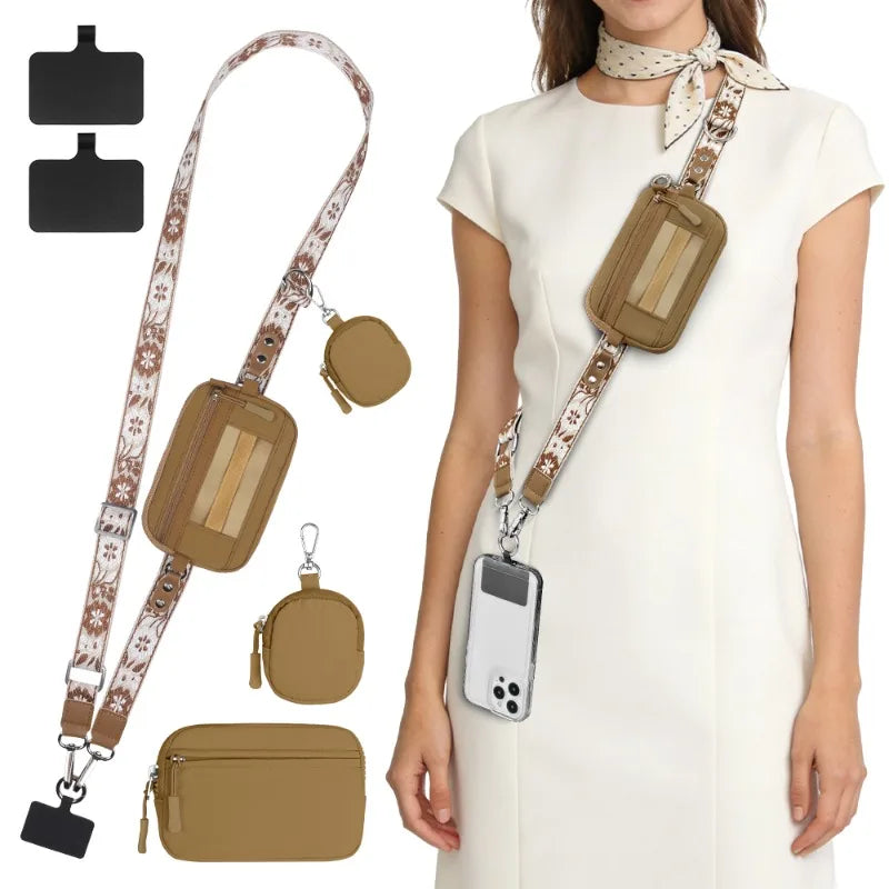 Nylon Mini Travel Crossbody Pouch