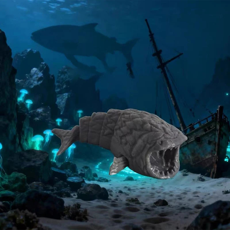 New Joint-movable Deep Sea Monster Figurines Strange Rare Marine Animals Home Room Desk Decor Ornament Model New Year Gift Craft