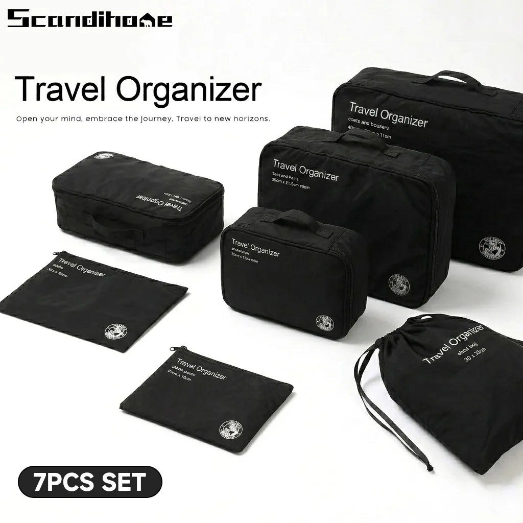 7-Piece Travel Packing Cube Organizer Set