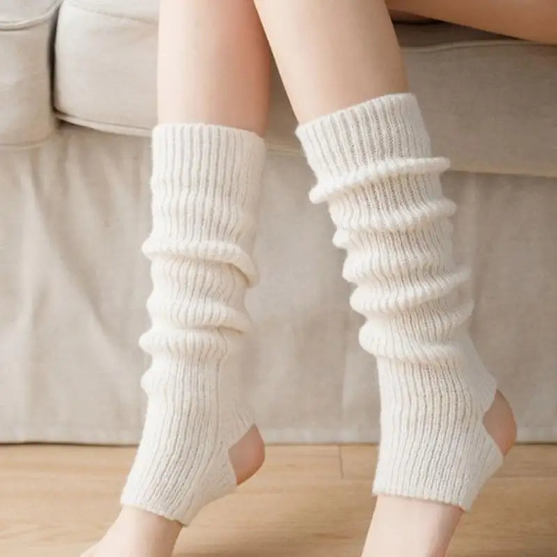 1Pairs Women Leg Warmers Winter Girl Female Leg Cover For Gym Fitness Nylon Latin Dance Ballet Yoga Loose Socks Long Stocking