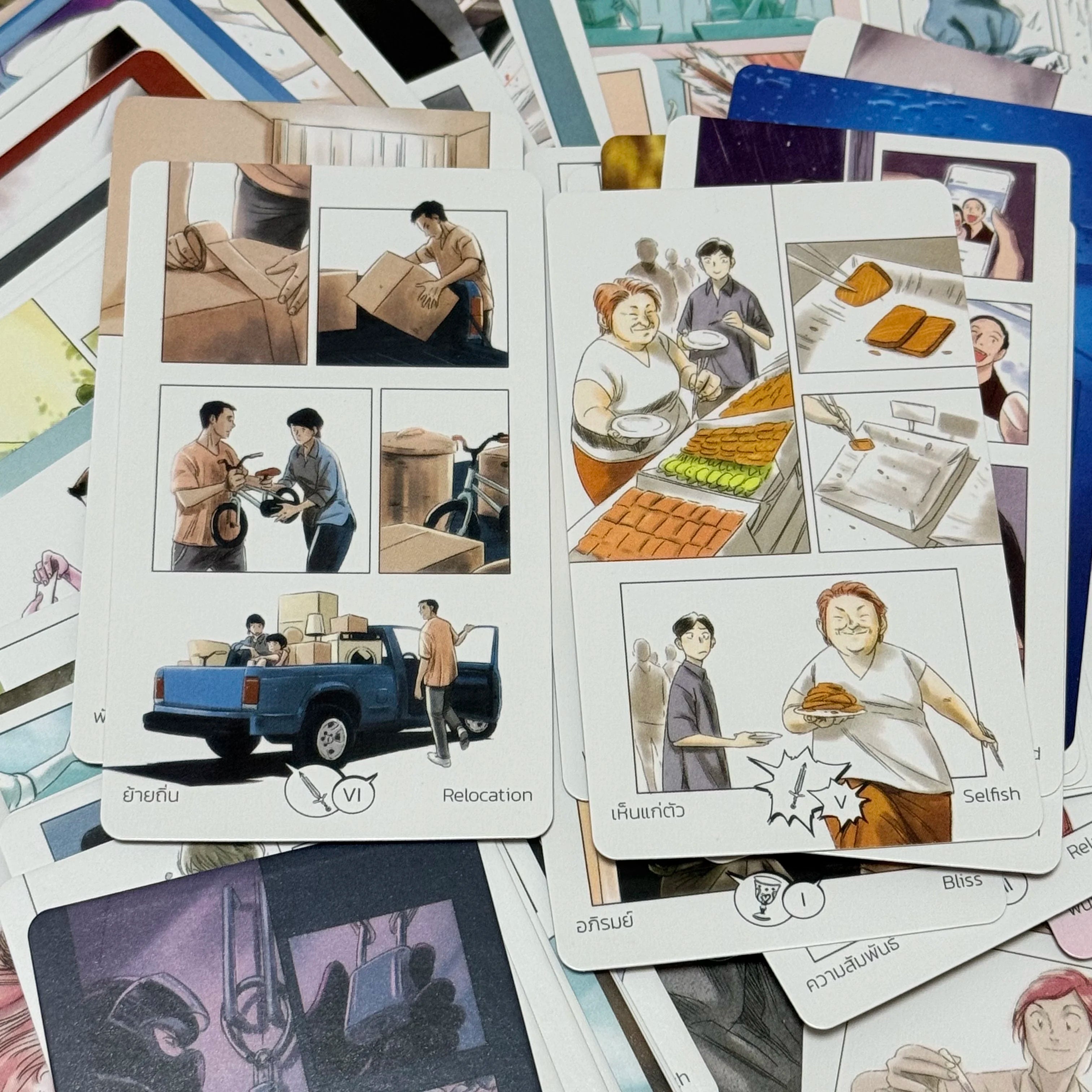 Manga Tarot Cards 78pcs Modern Storytelling Through Stunning Manga Style Illustrations