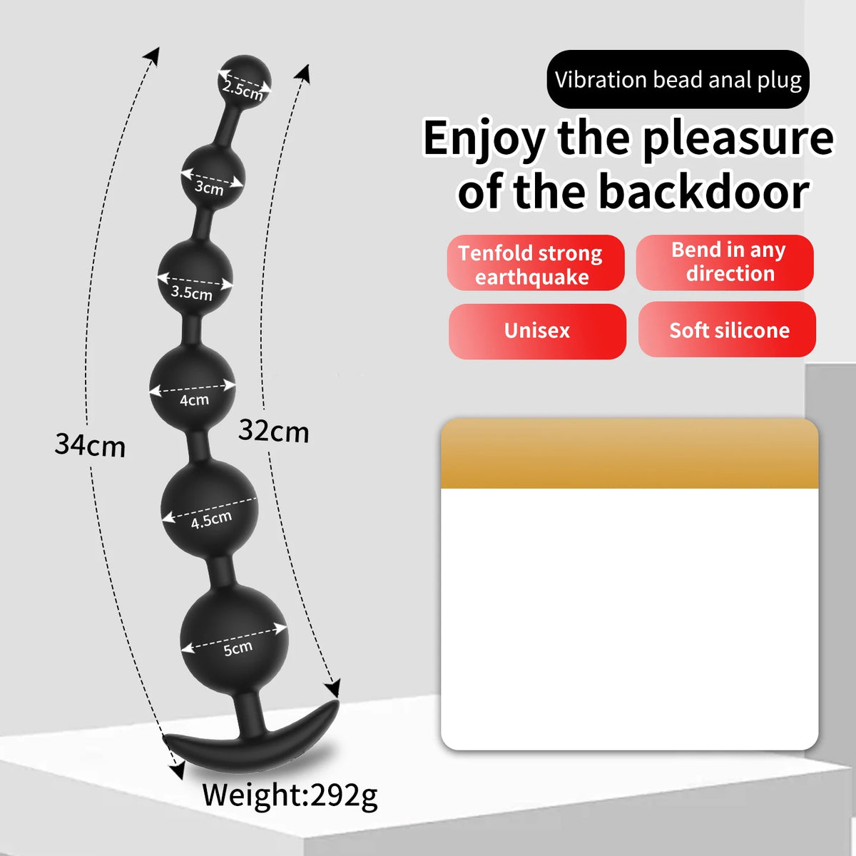 Small Silicone Beginner Anal Bead Set