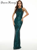 Sexy vintage summer sequin dress women 2026 elegant cocktail prom evening party dresses off shoulder maxi bodycon dress vestidos
