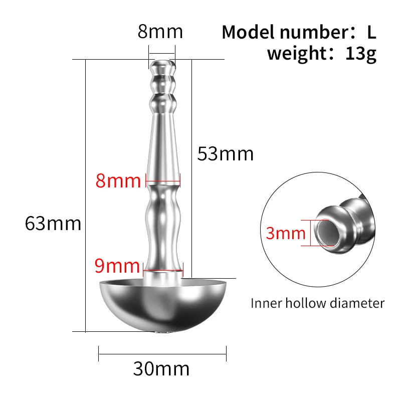 Stainless Steel Hollow Urethral Plug