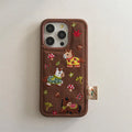 Kawaii Cartoon Girl Phone Case For iPhone 17 Pro 16 15 14 Pro Max Cover with Chain Shockproof Protective Cases For iPhone 16Prom