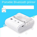 Wireless Mini Thermal Printer Portable Bluetooth Receipt Printer Thermal BT 58mm Thermal Receipt Printing Black EU Plug