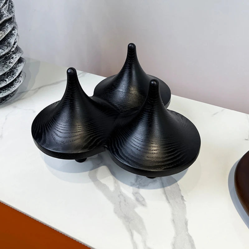 Creative Gyroscope Figurines Modern Art Decoration Sculptures Living Room Luxury Figurine Original Miniature Ornament Funny Gift