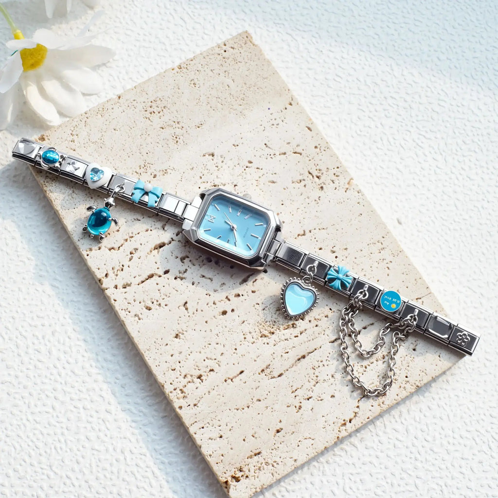Women's Custom Charm Bracelet Quartz Watch
