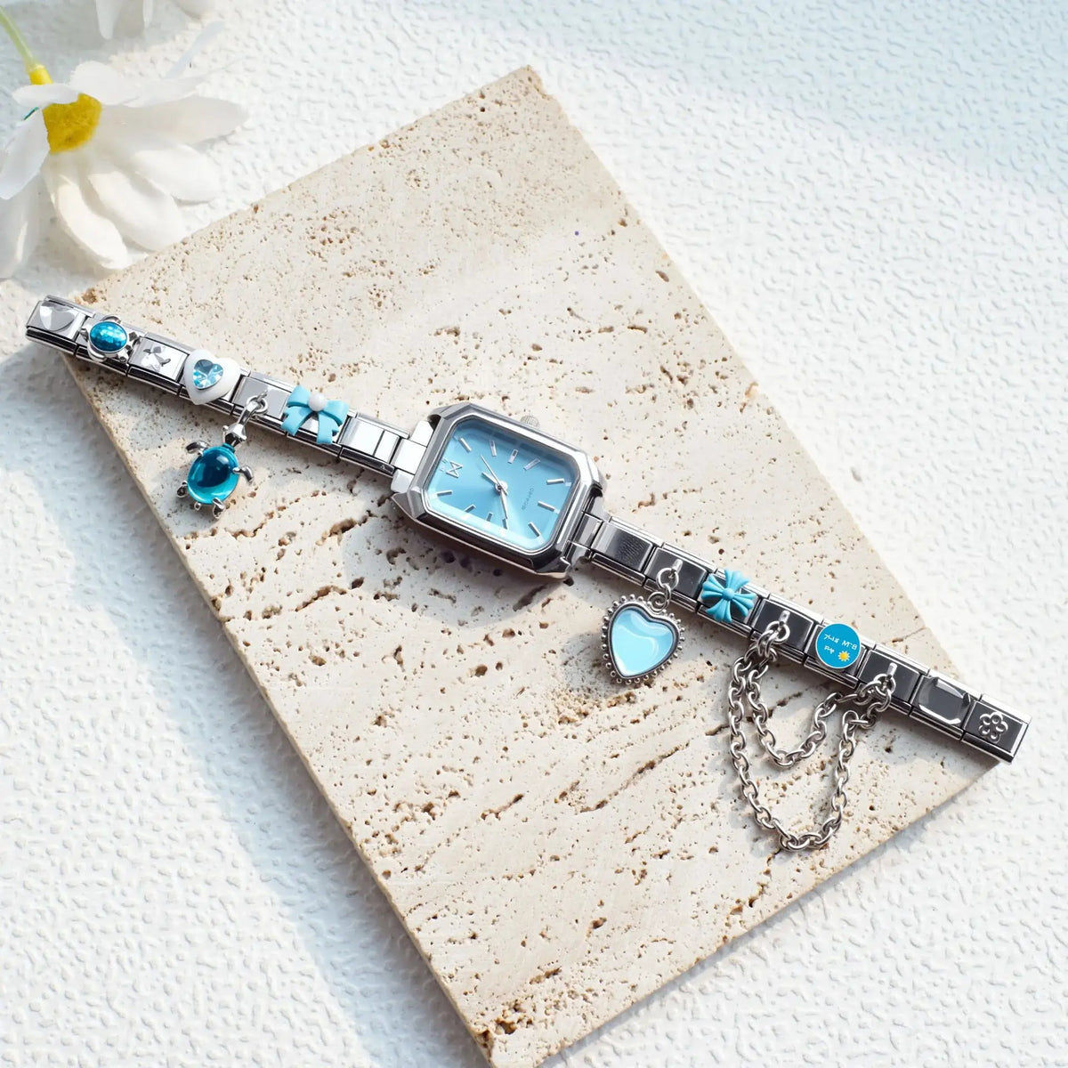 Women's Custom Charm Bracelet Quartz Watch