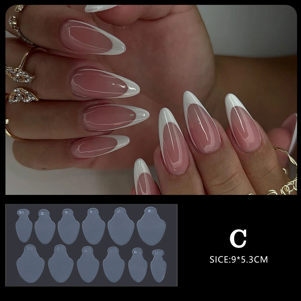 Full-Cover Acrylic Nail Extension Tips