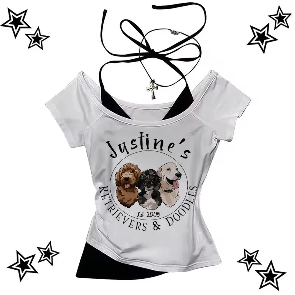 Vintage 2000s Gyaru Y2K Crop Top