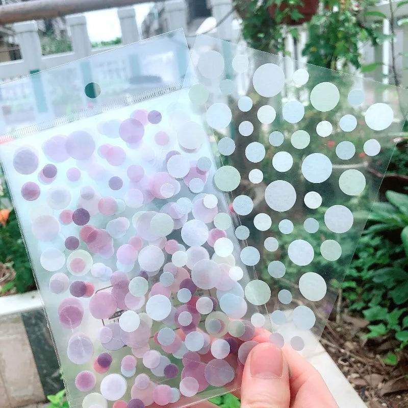6-Sheet Round Star Washi Sticker Set