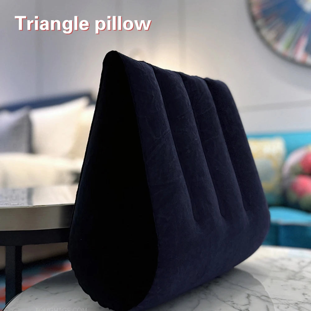 Inflatable Triangular Couple Positioning Wedge Pillow