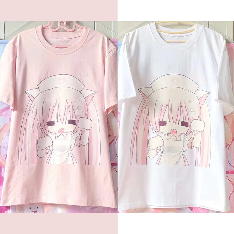 Cute Anime Print Y2K T-Shirt
