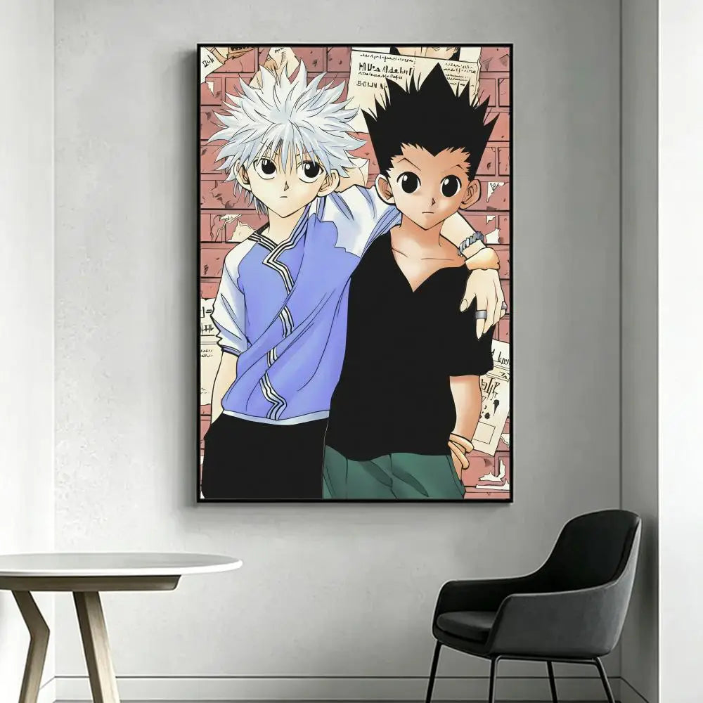 Anime H-Hunter x H-Hunter Poster HD art, waterproof, sticky wall, home decoration (living room, bedroom, bar), aesthetic