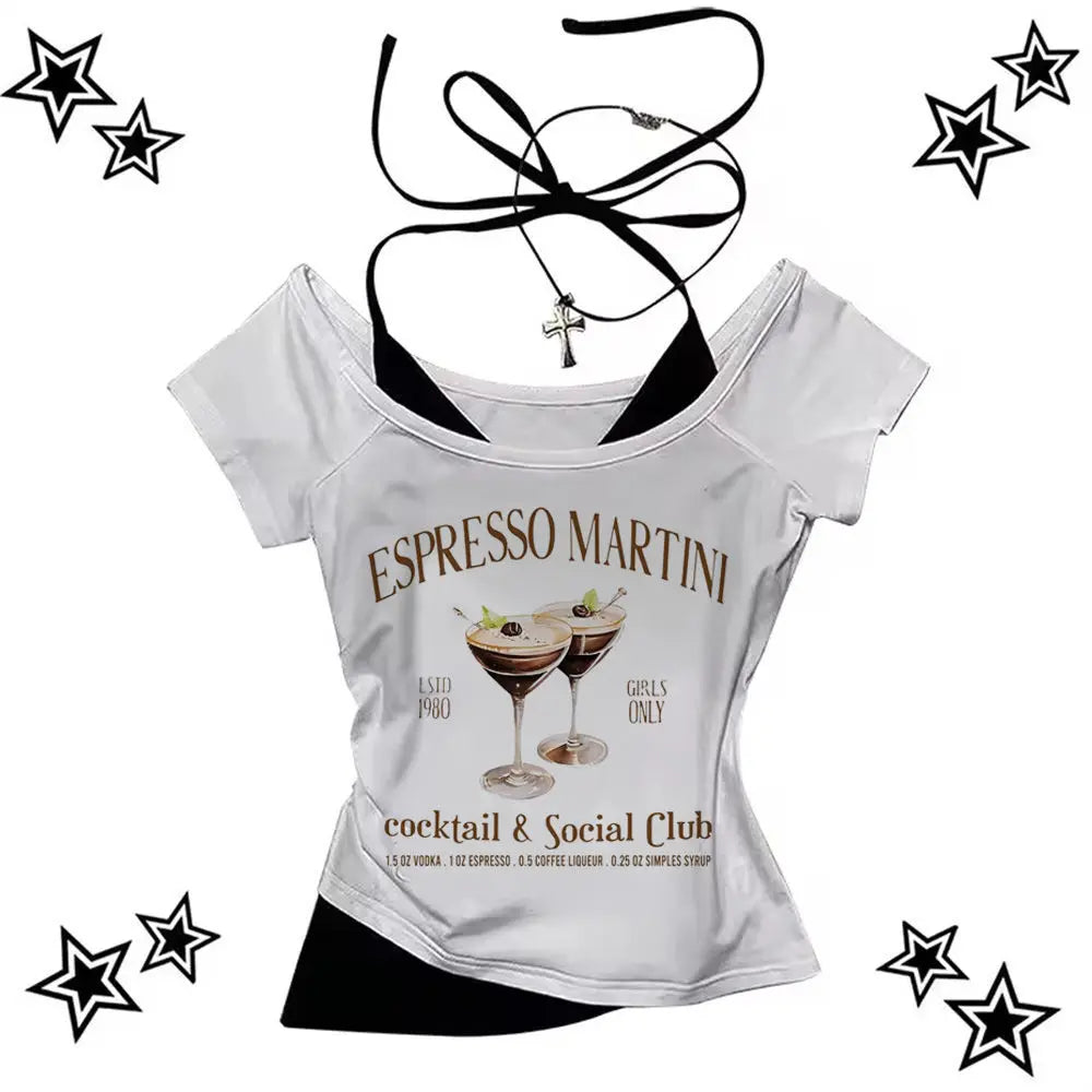 Vintage 2000s Gyaru Y2K Crop Top
