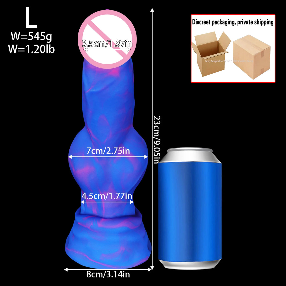 Realistic Silicone Animal-Style Dildo with Suction Cup