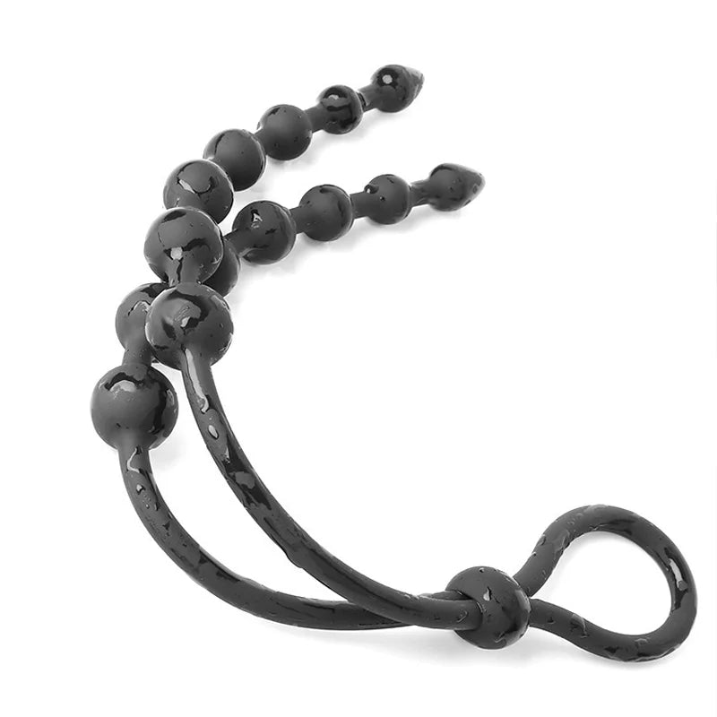 Extra-Long Silicone Anal Bead Trainer