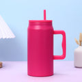50oz Stainless Steel Insulated Water Bottle with Straw and Handle for Hot and Cold Drinks Double-Walled Insulated 50oz Tumbler