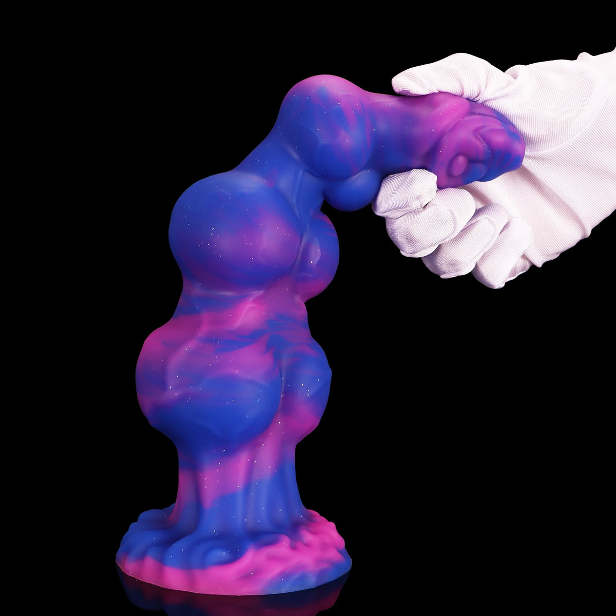 Knotted Silicone Anal Dildo with Suction Cup