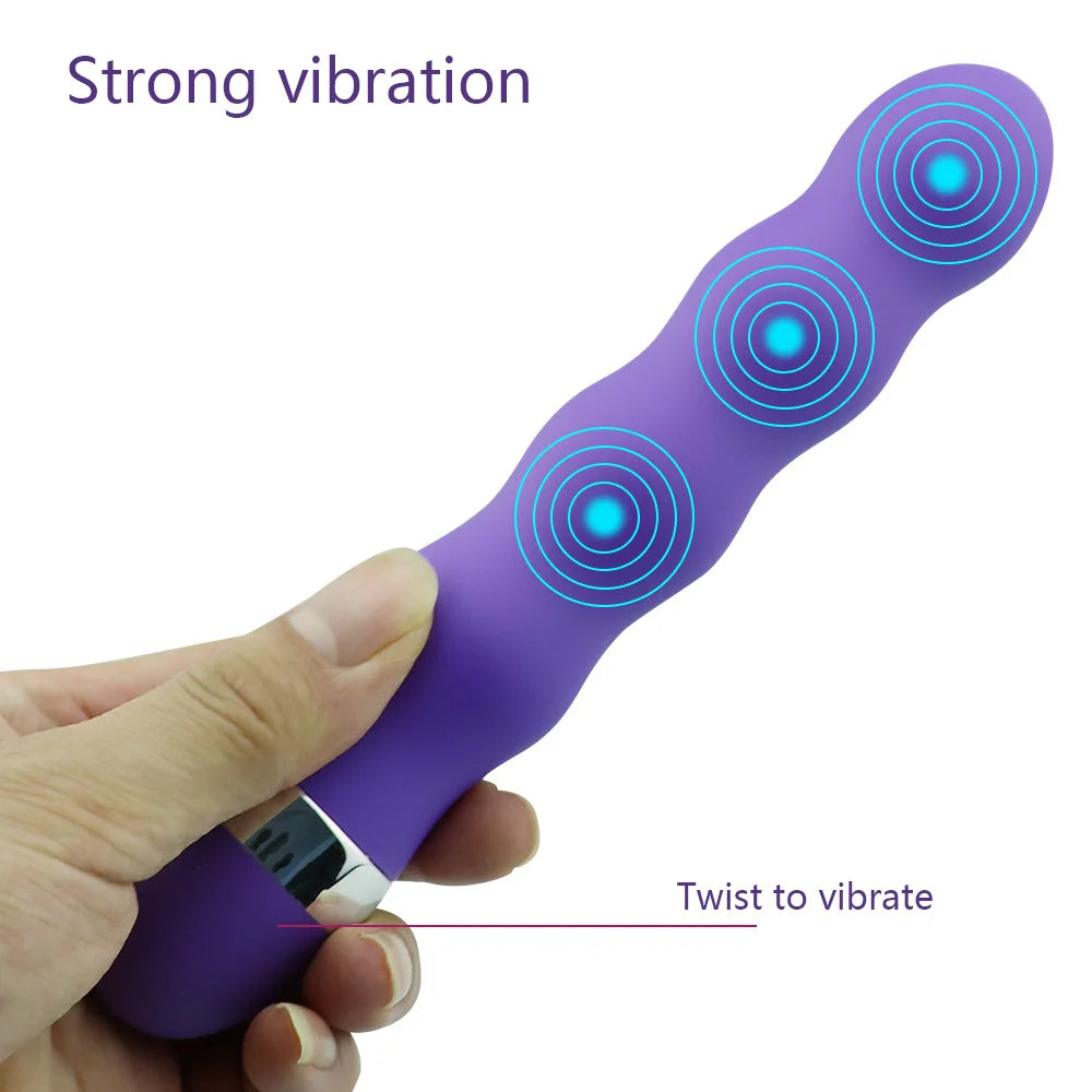 Rechargeable Ribbed King Kong Wand Massager