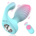2-in-1 Remote Dual-Motor Crystal Anal Plug Vibrator