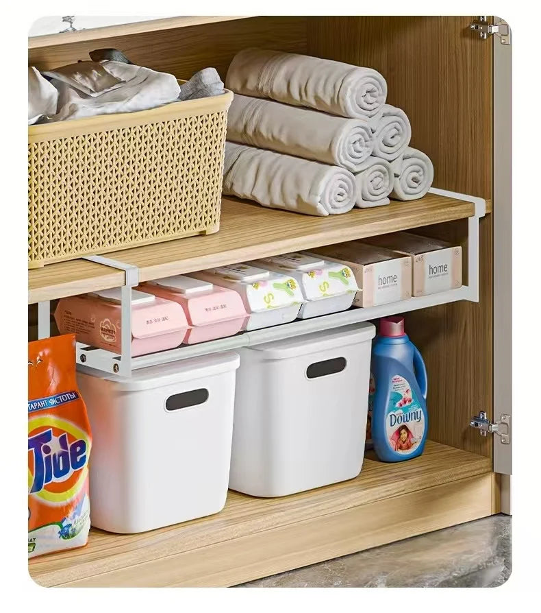 Expandable Multi-Layer Wardrobe Shelf Organizer