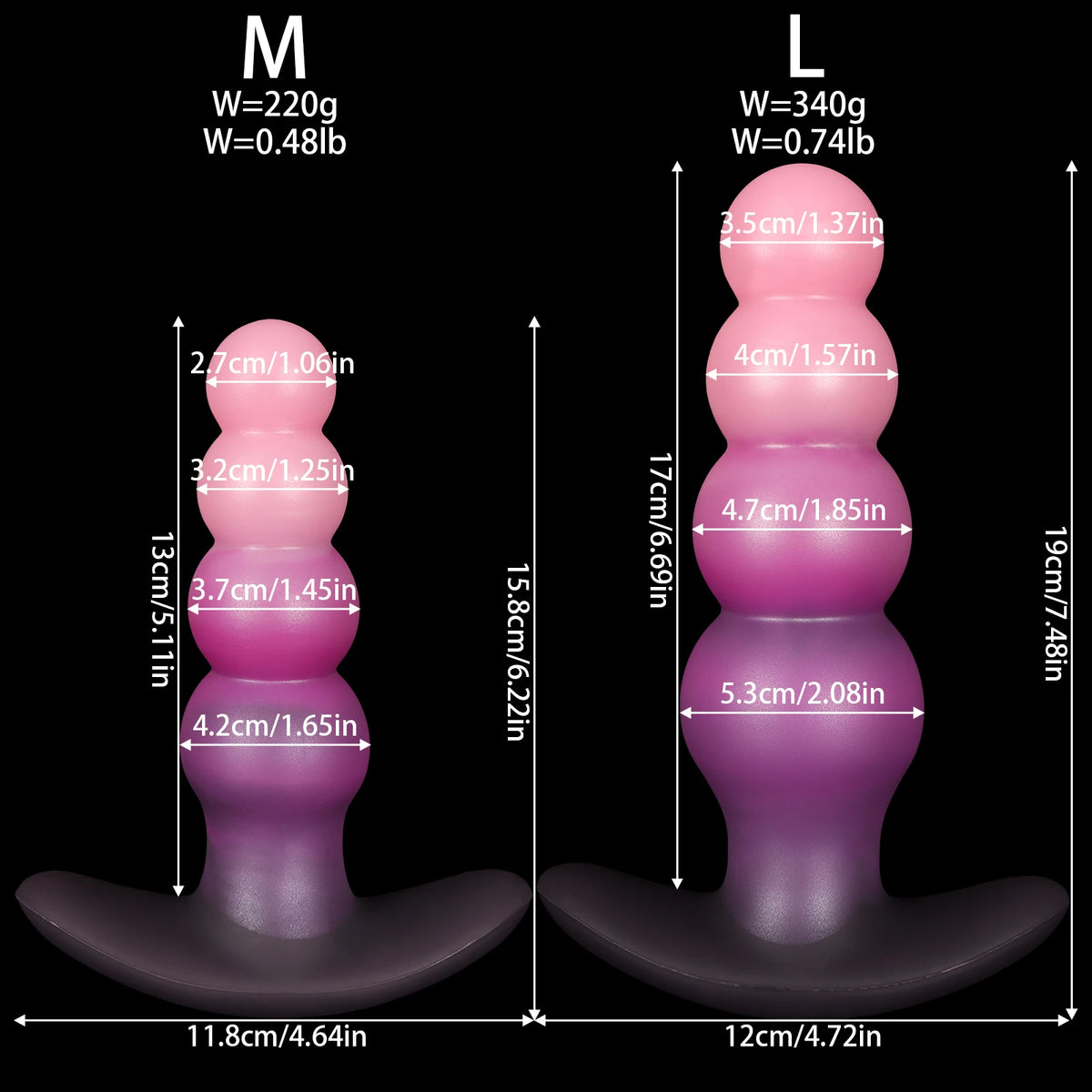 Wearable Silicone Anal Bead & Plug