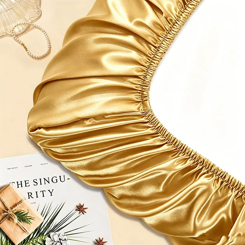 Satin Decorative Pillowcase with Elastic Band
