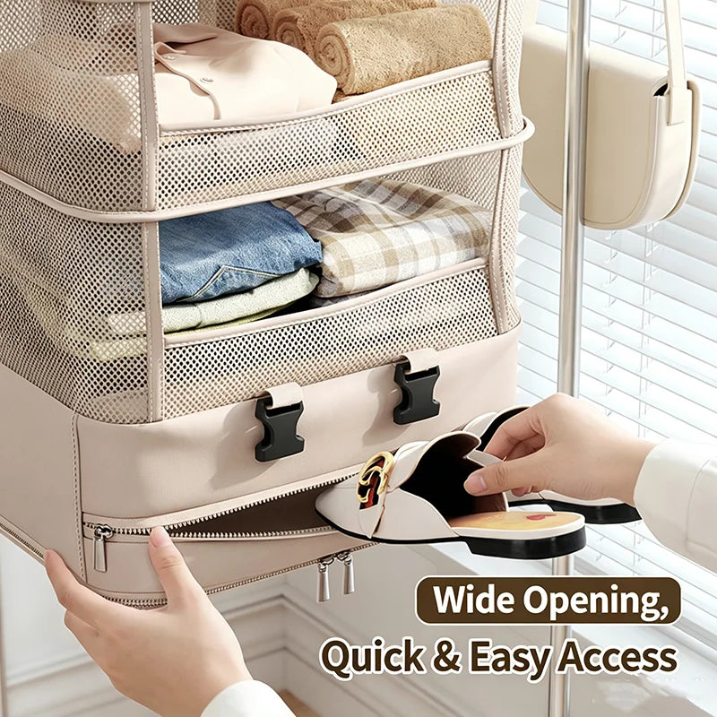 Foldable Travel Organizer for Shoes & Clothes