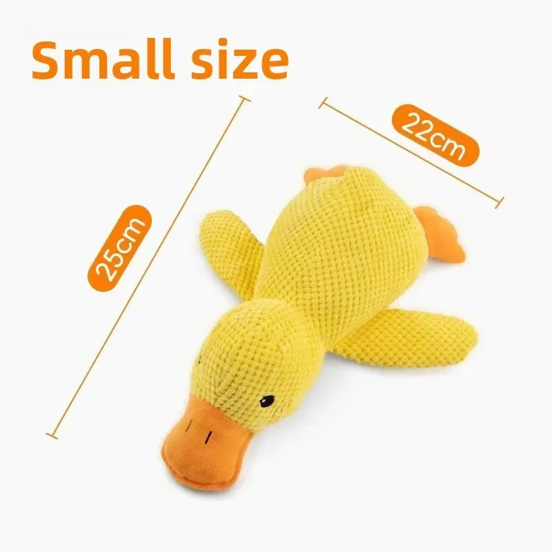 Calming Duck Squeaky Plush Dog Toy