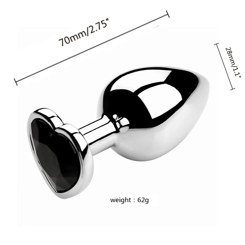 3-Size Metal Anal Plug Set – S/M/L