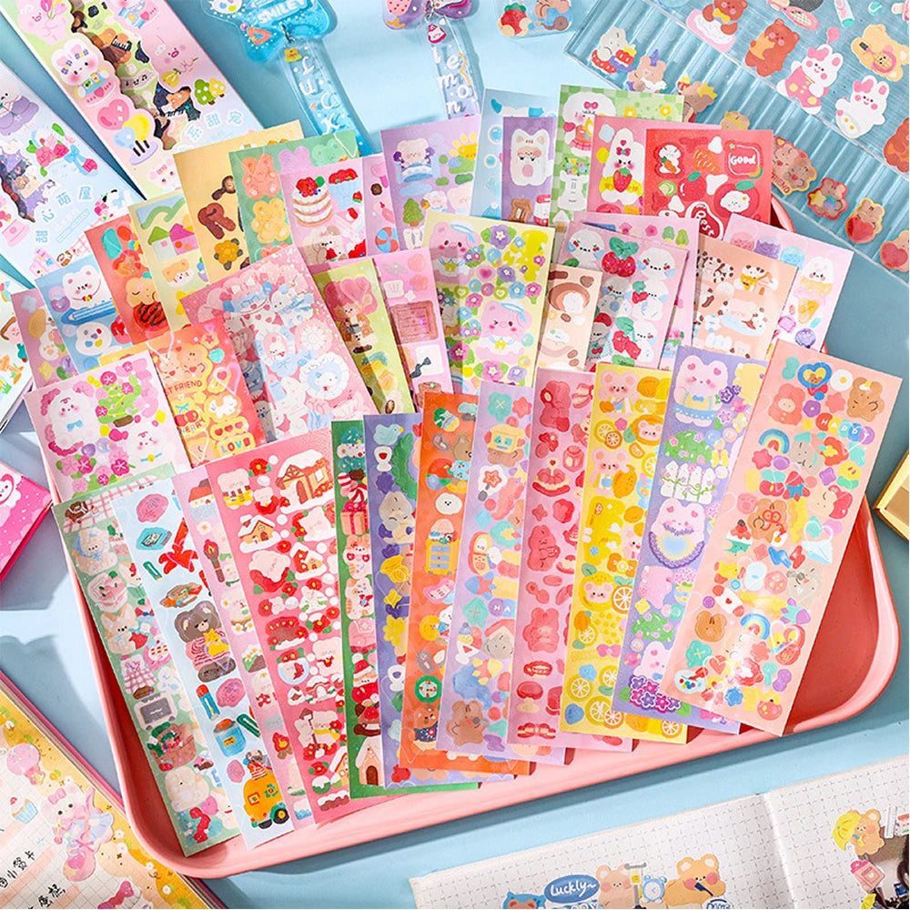 Kawaii Paper Stickers for Journals & Scrapbooks