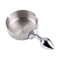 Metal Ashtray-Style Anal Plug