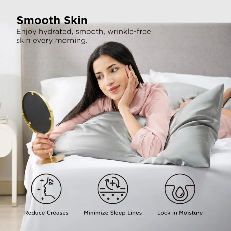 2-Piece Soft Satin Pillowcase Set