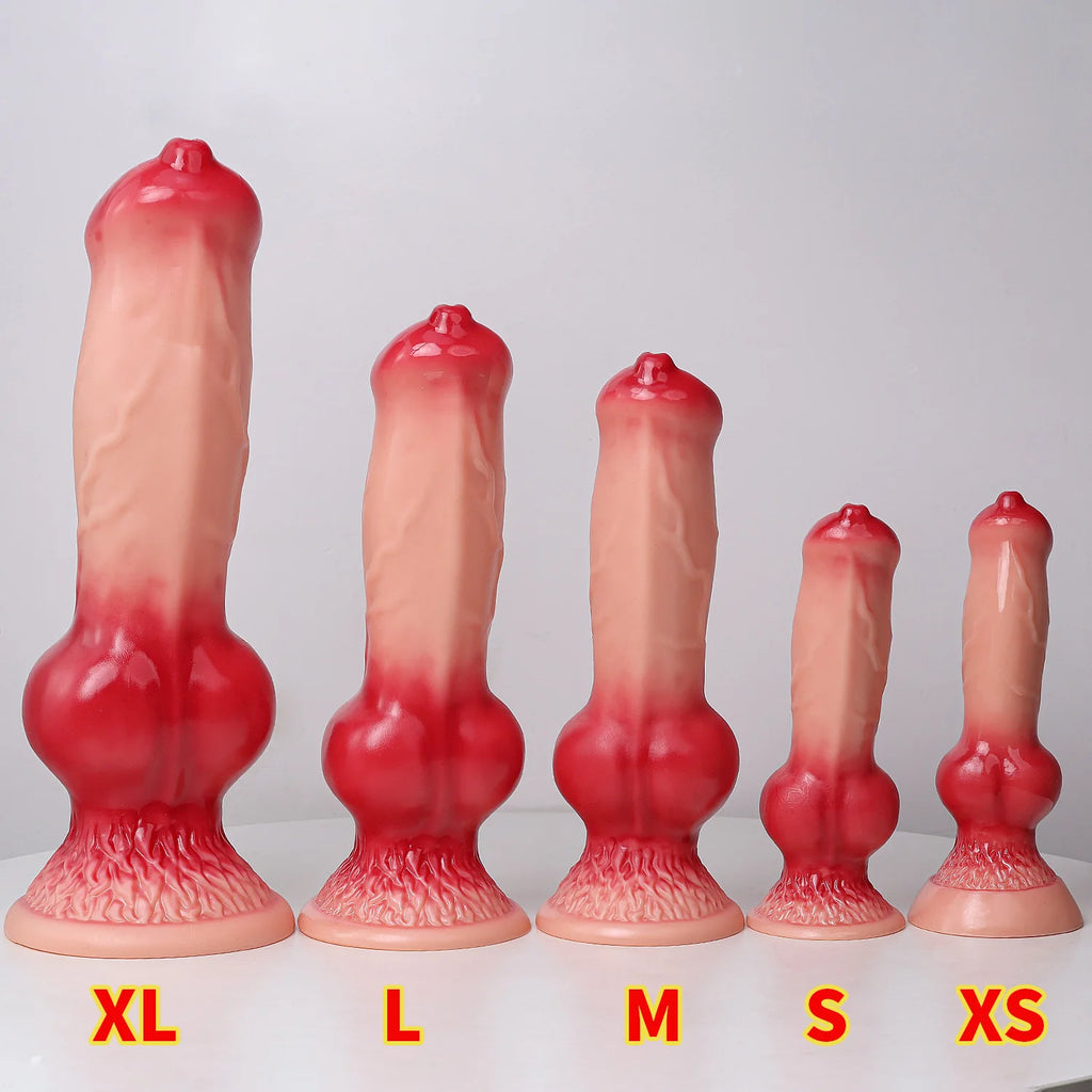 Huge Dildo Animal/Dog Dildo Realistic Penis with Suction Cup Big Butt Plug Giant Monster Cock Dick Adults Supplies for Men Women