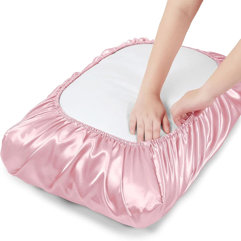 Satin Decorative Pillowcase with Elastic Band