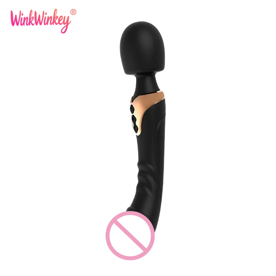 Dual-Motor Wand Vibrator – 10 Modes