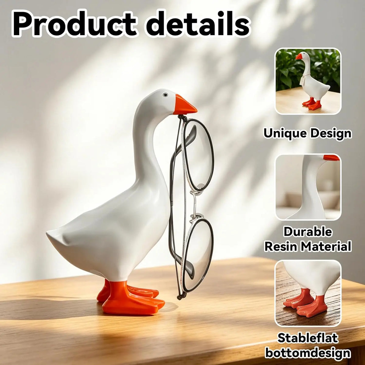 Magnetic Goose Key Holder & Desk Decor